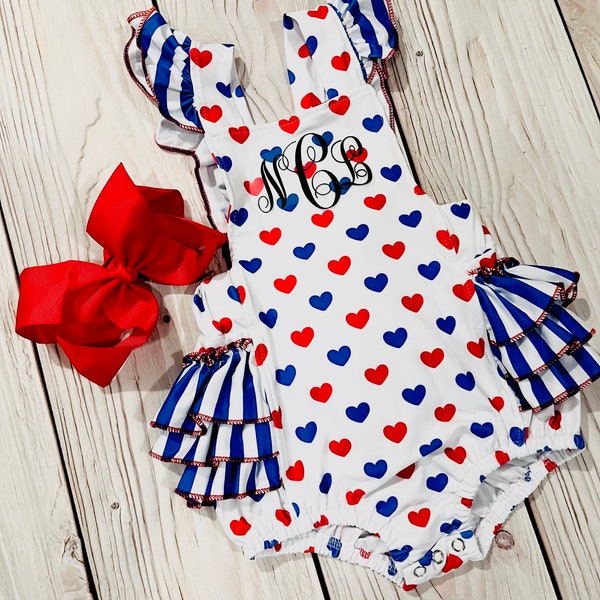 4th of July Bubble Romper
