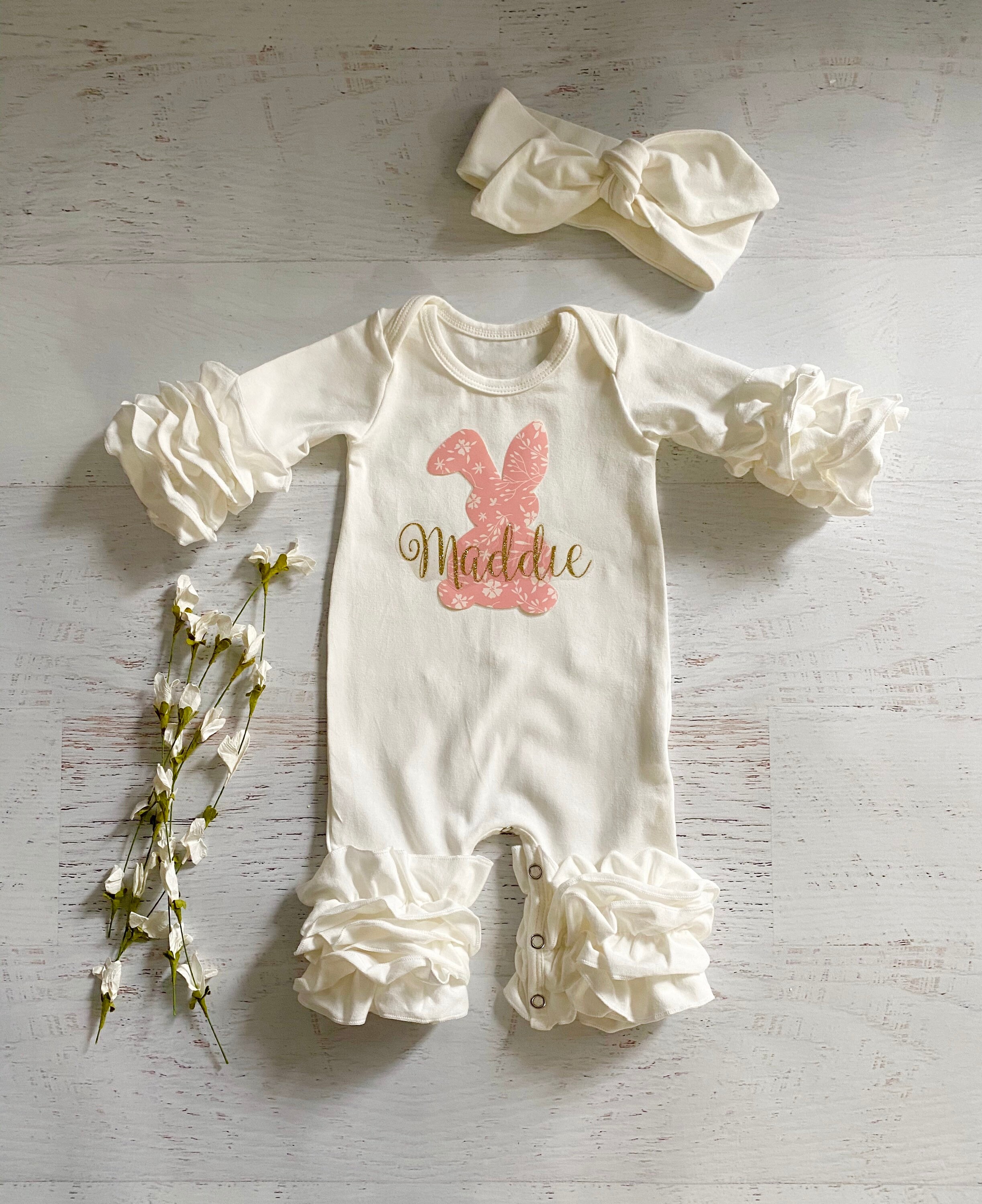 Newborn Baby Girl Personalized Going Home Outfit