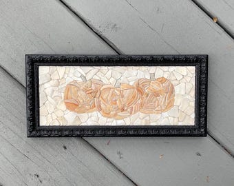 Calabazas de mosaico de conchas marinas
