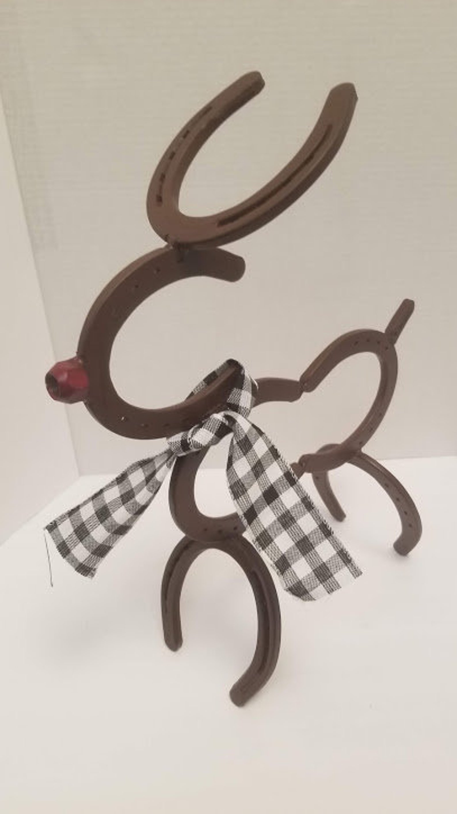 Horseshoe Reindeer Etsy