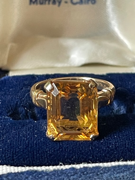 Bague citrine vintage : Bagues vintage & d'occasion, Bijoux Récents