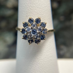 14K Vintage Saphir Prinzessin Ring