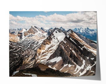 Canadian Rockies, Jasper, Alberta, Canada. Rockies view from Opal Peak, Jasper National Park No 0147