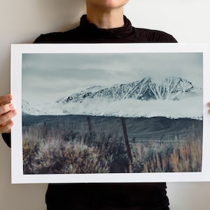 Les Sierras 4703, Eastern Sierra Nevada Art Print, Landscape California