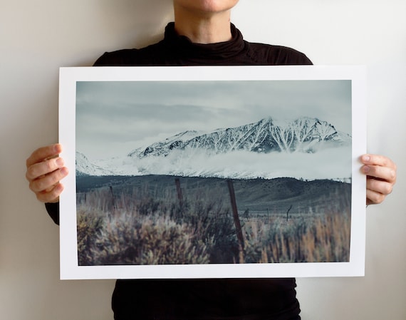 Les Sierras 4703, Eastern Sierra Nevada Art Print, Landscape California