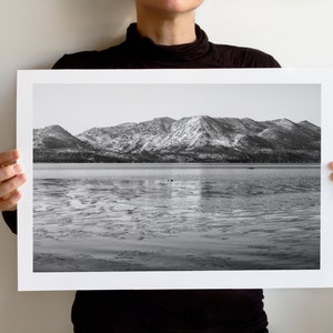 Winter on Lake Tahoe, Art Print, California