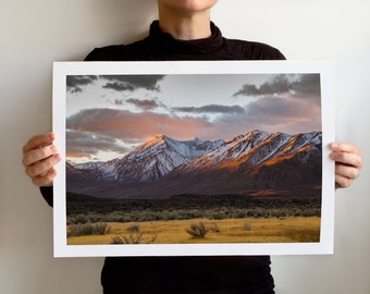 Eastern Sierra Sunrise Art Print: California Landscape Wall Decor
