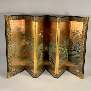 Mesa plegable japonesa Byobu con 6 pantallas