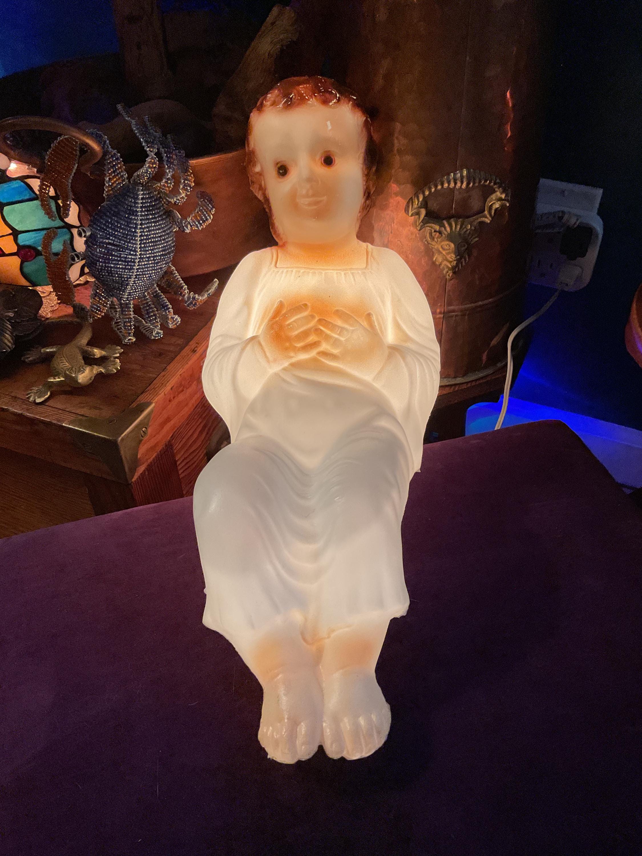 Vintage Plastic Light up Church - Etsy