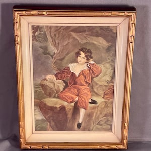 Vintage Master Lambton Hommage Druck in vergoldetem Holzrahmen