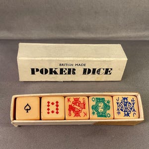 ヴィンテージ ベークライト 英国製 ポーカーダイス