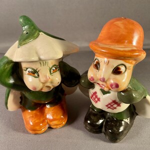 Anthropomorphic Japanese Bug Salt & Pepper Shakers Vintage 1950’s