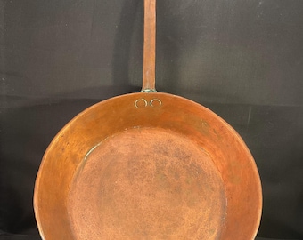 Antique Copper Frying Pan Hammered Copper