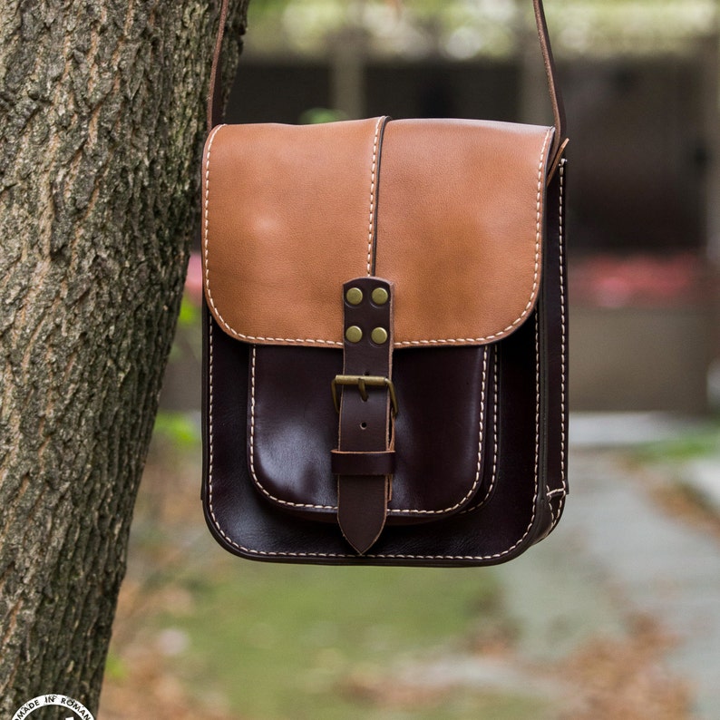 Men/'s Leather Bag Men/'s satchel bag Messenger bag for men Brown Leather Bag