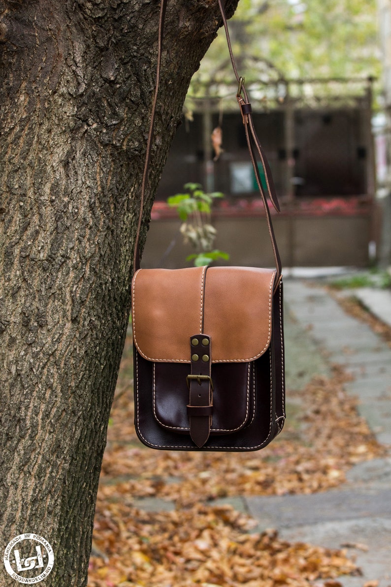Men/'s Leather Bag Men/'s satchel bag Messenger bag for men Brown Leather Bag