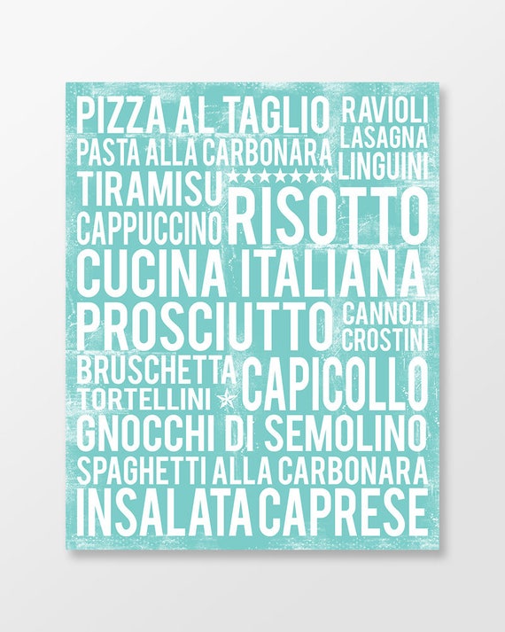 Italian Kitchen Wall Art Italian Kitchen Print Italian Etsy