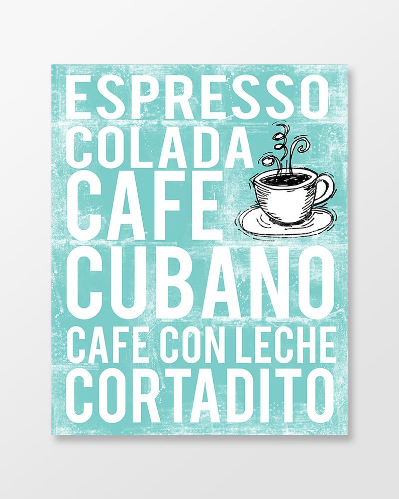 Cuban Coffee Poster Print Image 0