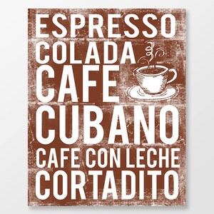 Cuban Coffee Poster - Coffee Poster - Coffee Print - Coffee Wall Art - Coffee Decor - Coffee Art - Coffee Shop Art - DIGITAL DOWNLOAD