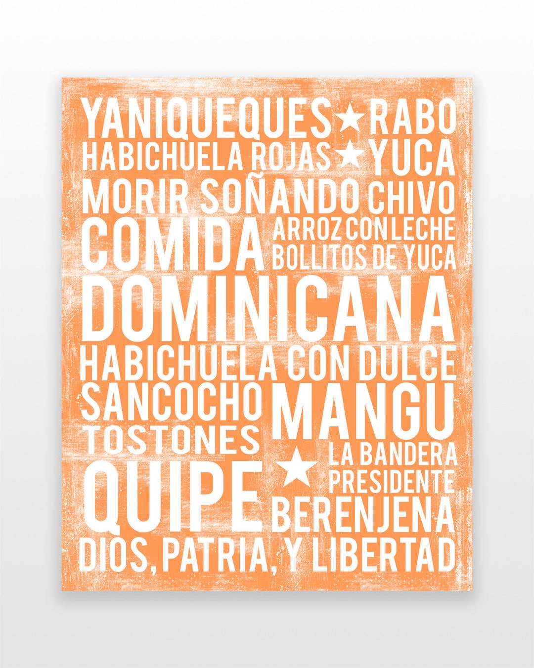 Dominican Republic Wall Art Dominican Republic Art Dominican Republic Poster Dominican Art