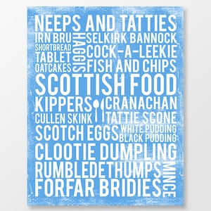 Scottish Art - Scotland Print - Scottish Kitchen Wall Art - Scottish Decor - Scotland Art Print -  Scottish Poster - DIGITAL DOWNLOAD