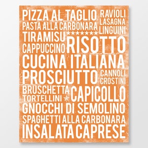 Italienische Küche Wandkunst - Italienische Küche Poster - Italienische Küche Wandkunst - Italienisches Essen Poster - DIGITALER DOWNLOAD