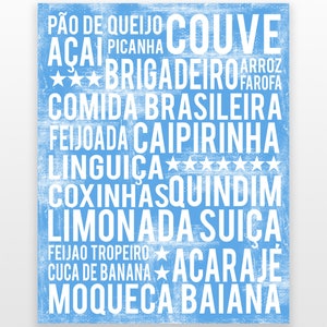 Brazil Wall Decor - Brazilian Art - Brazil Wall Art - Brazil Print - Brazil Poster - Brazil Art Print - Brazil Decor - DIGITAL DOWNLOAD