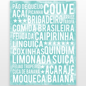 Brazil Wall Decor - Brazilian Art - Brazil Wall Art - Brazil Print - Brazil Poster - Brazil Art Print - Brazil Decor - DIGITAL DOWNLOAD