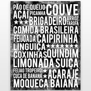 Brazil Wall Decor - Brazilian Art - Brazil Wall Art - Brazil Print - Brazil Poster - Brazil Art Print - Brazil Decor - DIGITAL DOWNLOAD