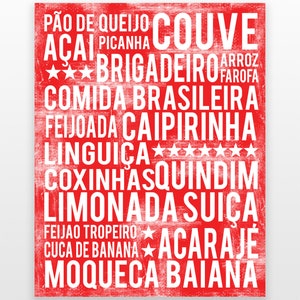 Brazil Wall Decor - Brazilian Art - Brazil Wall Art - Brazil Print - Brazil Poster - Brazil Art Print - Brazil Decor - DIGITAL DOWNLOAD