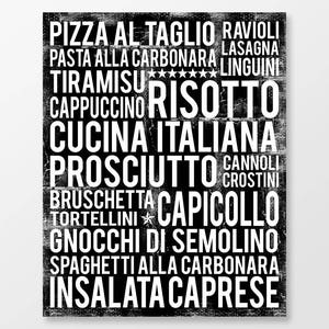 Italian Kitchen Wall Art  - Italian Kitchen Print - Italian Food Wall Art - Italian Food Art Print - Italian Food Poster - DIGITAL DOWNLOAD