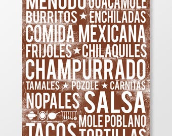 Arte de parede mexicana - Impressão de arte mexicana - Decoração de cozinha mexicana - Decoração mexicana - Impressão de parede do México - Impressão mexicana - DOWNLOAD DIGITAL