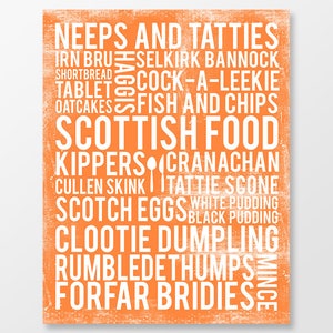 Scottish Art - Scotland Print - Scottish Kitchen Wall Art - Scottish Decor - Scotland Art Print -  Scottish Poster - DIGITAL DOWNLOAD