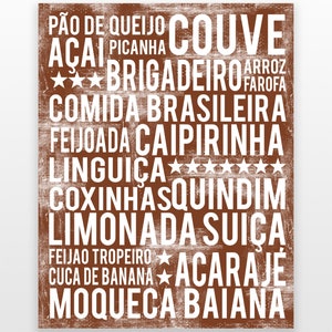 Brazil Wall Decor - Brazilian Art - Brazil Wall Art - Brazil Print - Brazil Poster - Brazil Art Print - Brazil Decor - DIGITAL DOWNLOAD