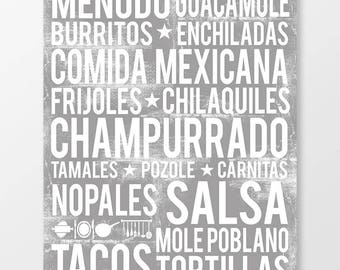 Arte de parede mexicana - Impressão de arte mexicana - Decoração de cozinha mexicana - Decoração mexicana - Impressão de parede do México - Impressão mexicana - DOWNLOAD DIGITAL
