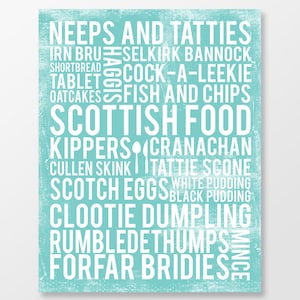 Scottish Art - Scotland Print - Scottish Kitchen Wall Art - Scottish Decor - Scotland Art Print -  Scottish Poster - DIGITAL DOWNLOAD