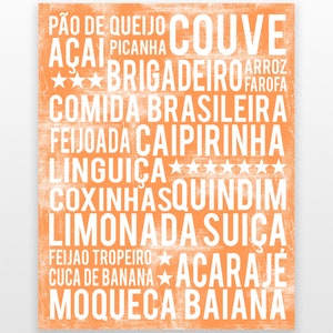 Brasilien Wanddeko - Brasilianische Kunst - Brasilien Wandkunst - Brasilien Poster - Brasilien Poster - Brasilien Kunstdruck - Brasilien Dekor - DIGITALER DOWNLOAD