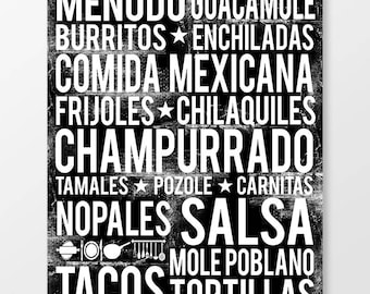 Arte de parede mexicana - Impressão de arte mexicana - Decoração de cozinha mexicana - Decoração mexicana - Impressão de parede do México - Impressão mexicana - DOWNLOAD DIGITAL