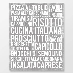 Italian Kitchen Wall Art  - Italian Kitchen Print - Italian Food Wall Art - Italian Food Art Print - Italian Food Poster - DIGITAL DOWNLOAD