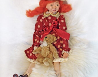 OOAK Collectible Character Art Doll. Free shipping.
