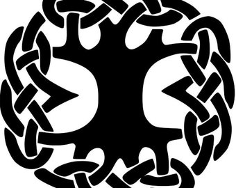 Download Celtic Knot Tree Of Life Cutting Stencilvinyl Svg File Stencils Templates Craft Supplies Tools Sultraline Id