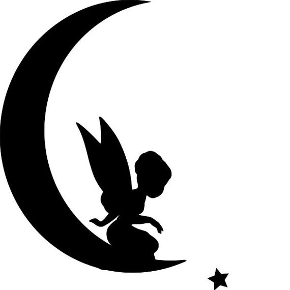 Fairy Moon Stencil RE-USABLE 7.5 X 9.5 INCH | Etsy