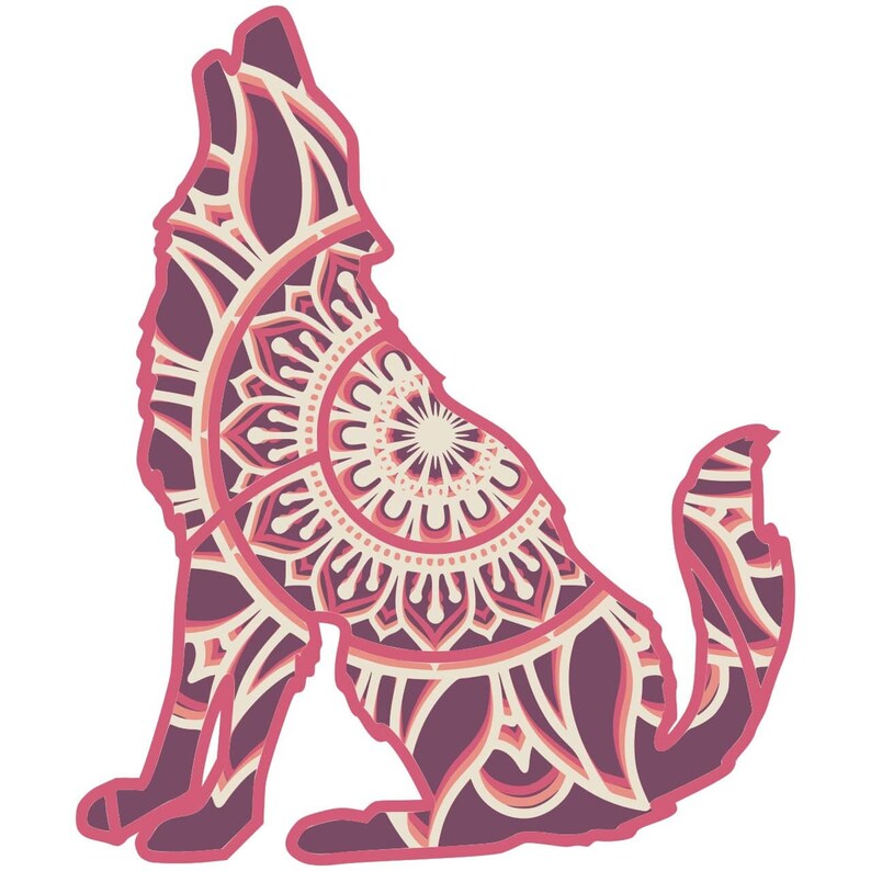 Download Layered Wolf Mandala 2 Svg Cutting File Download For Cricut And Laser Cutters Craft Supplies Tools Paper Party Kids Wearefunnel Com