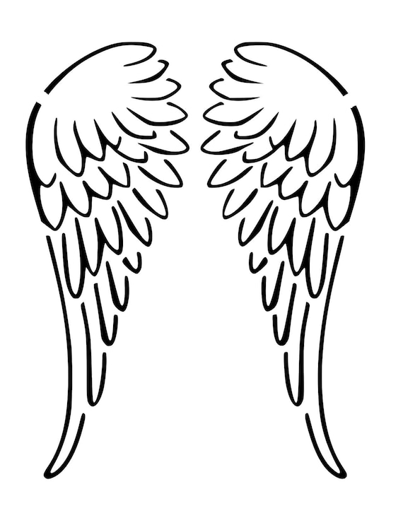 Angel Stencil - Stencil Angels, Angel, Angel Stencils, Angel Stencil Art,  Angel Wing Stencil