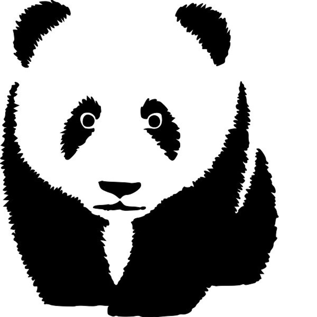 Panda Stencil Design 2 REUSABLE 7 X 8 Inch Each Etsy