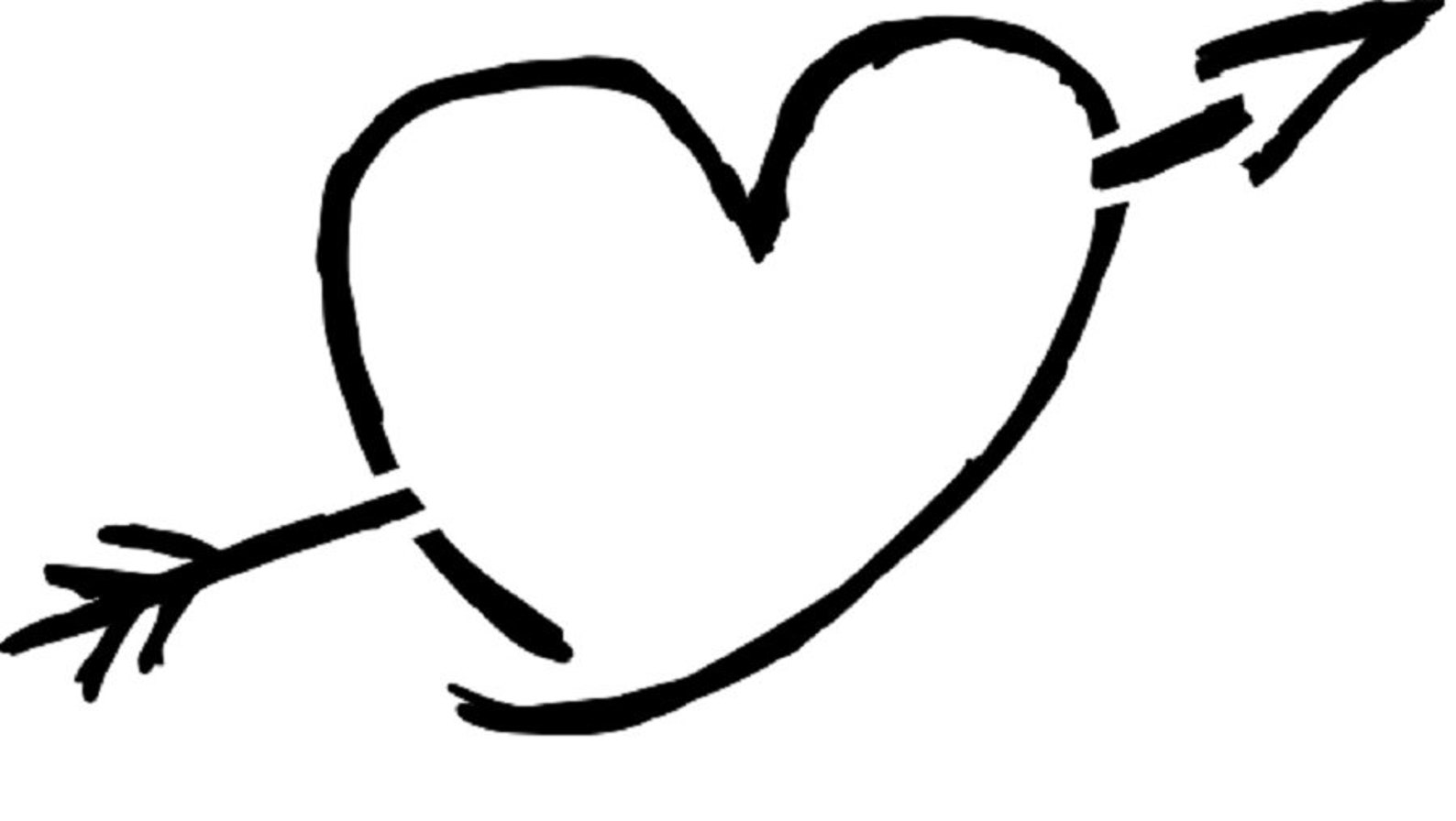 Vintage Arrow and Heart Stencil REUSABLE 9 X 4.5 INCH Etsy
