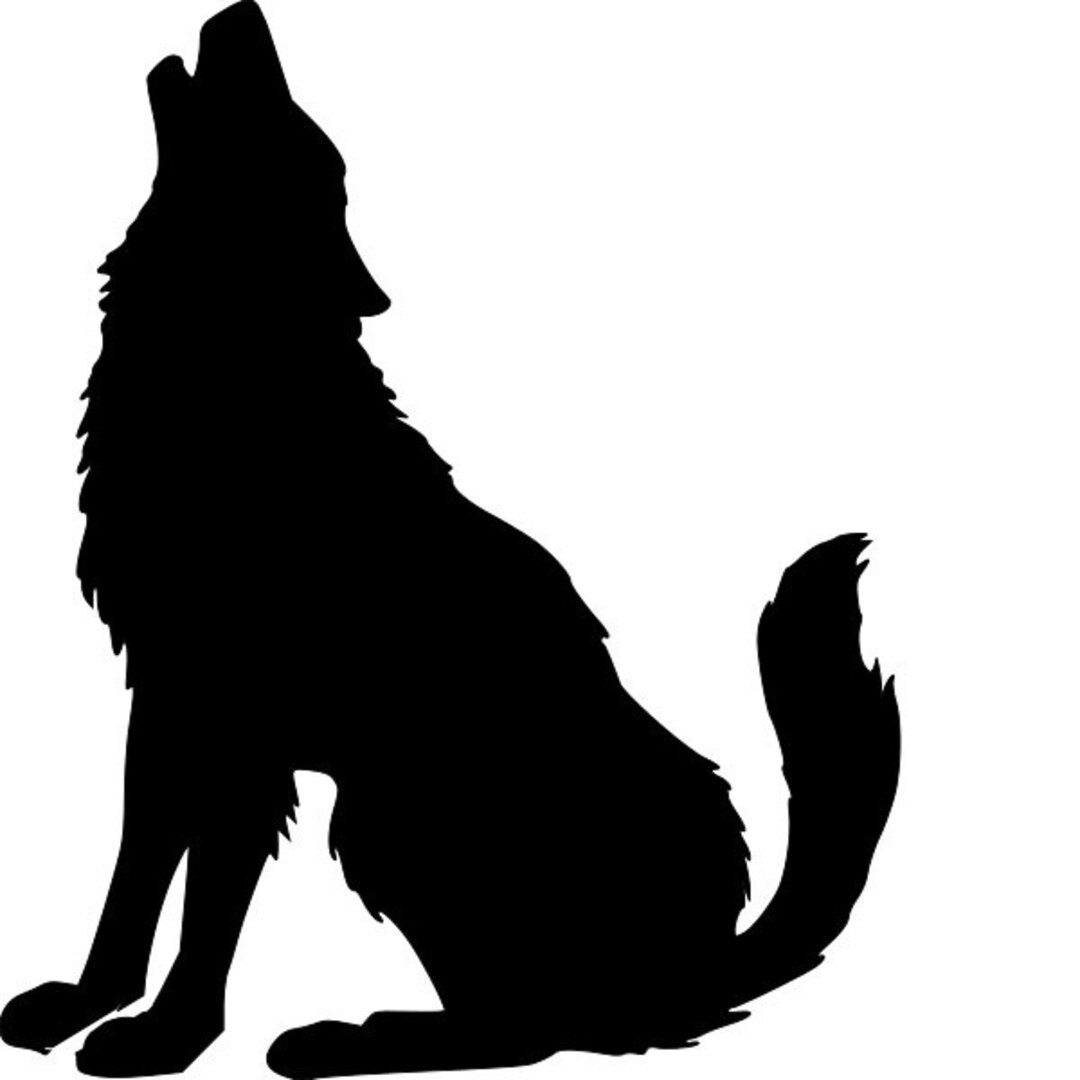 Howling Wolf Stencil RE-USABLE 7.5 X 9 INCH - Etsy