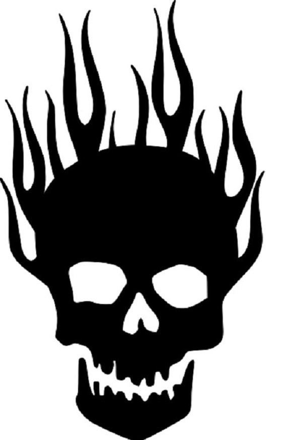 Simple Skull Stencil