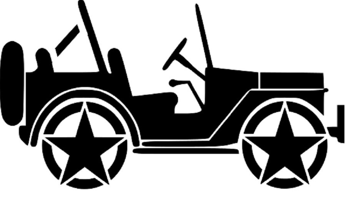 Jeep Stencil REUSABLE 10 X 5.5 INCH Etsy