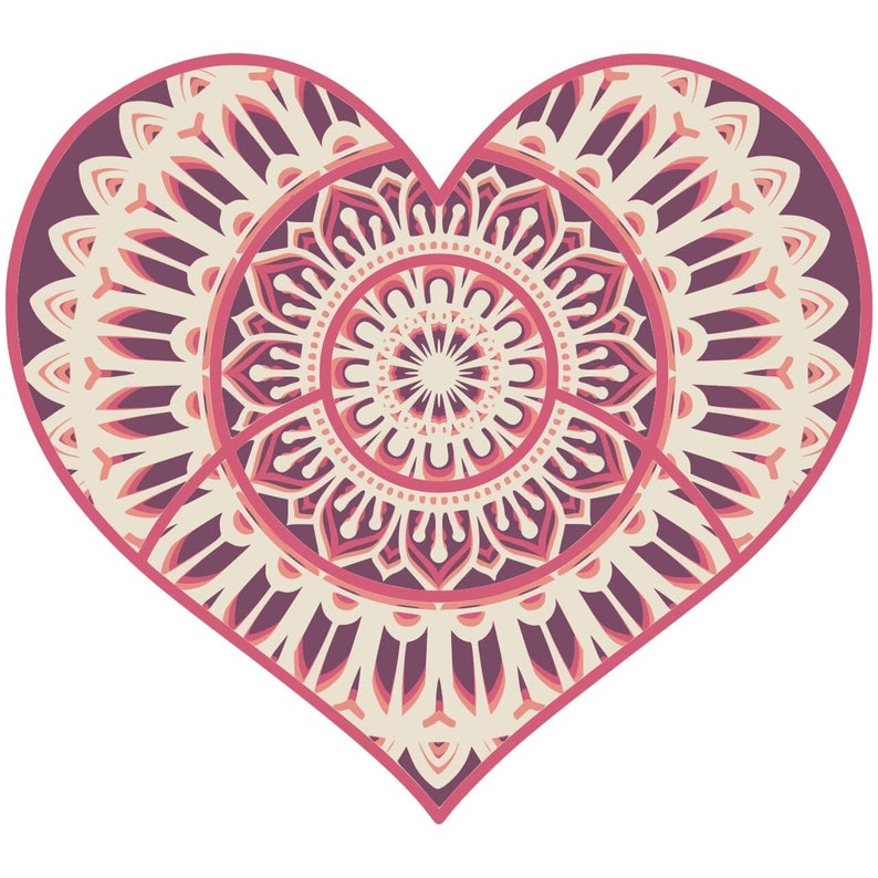 Free Free 124 Heart Mandala Cricut SVG PNG EPS DXF File