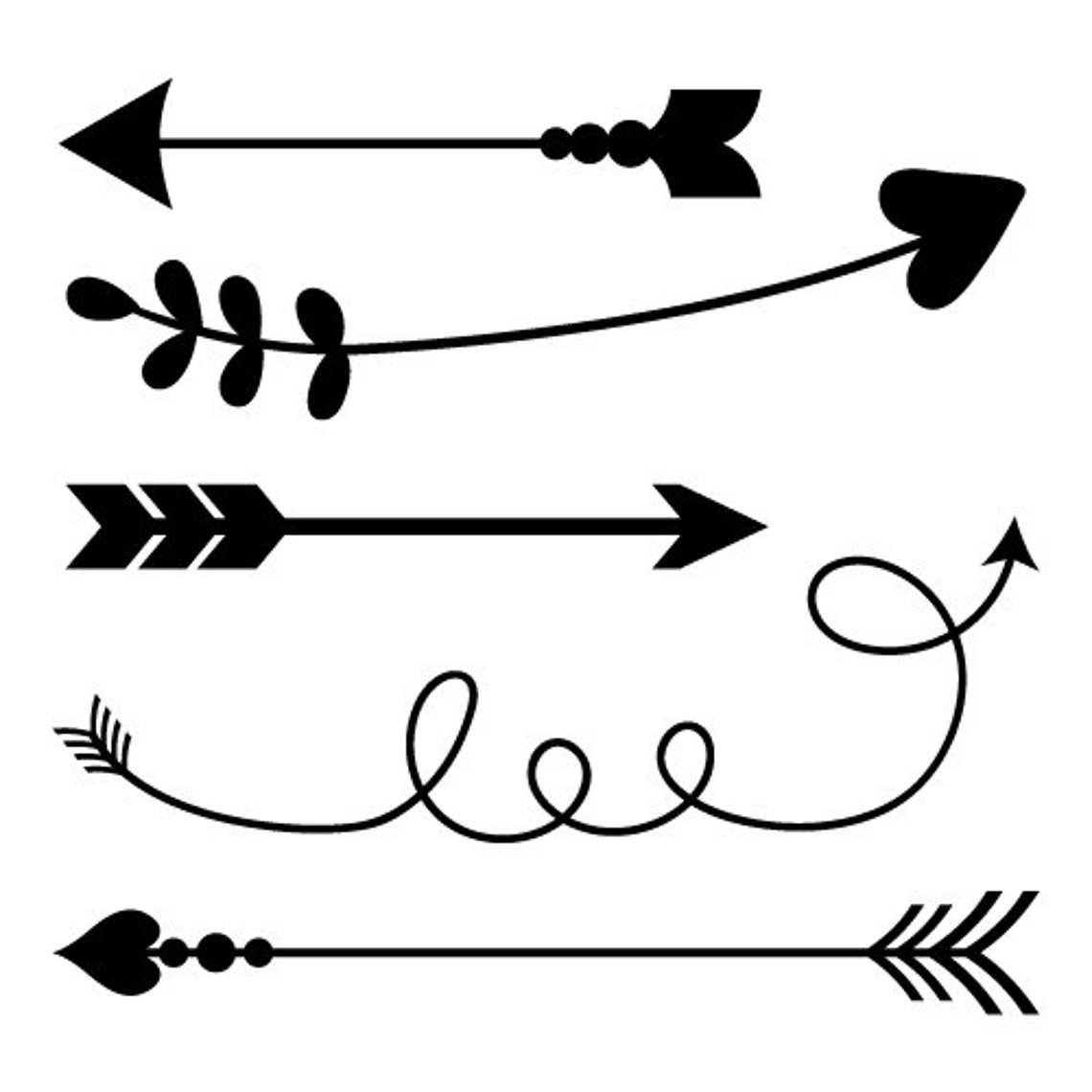 Arrows Stencil Cutting File Download File | Etsy